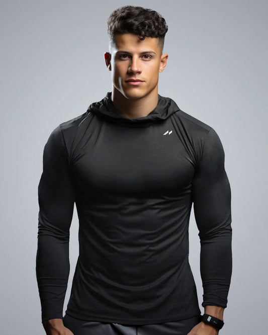 Herren Performance Funktionsunterwäsche mit Kapuze