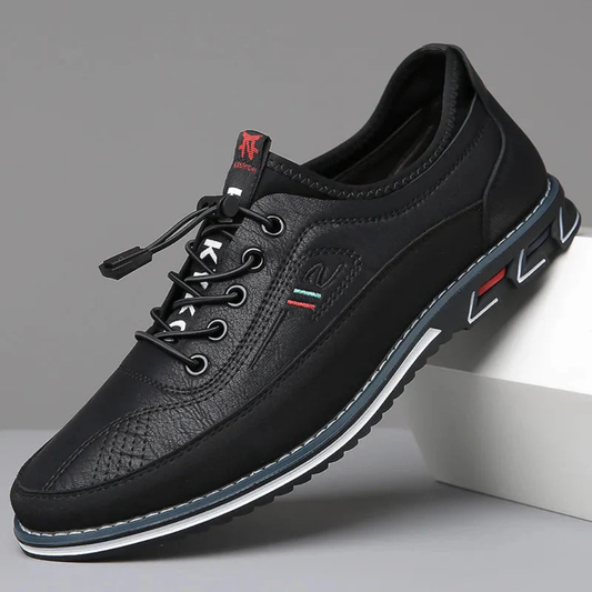 Elegante polierte Derby-Schnürschuhe für Herren