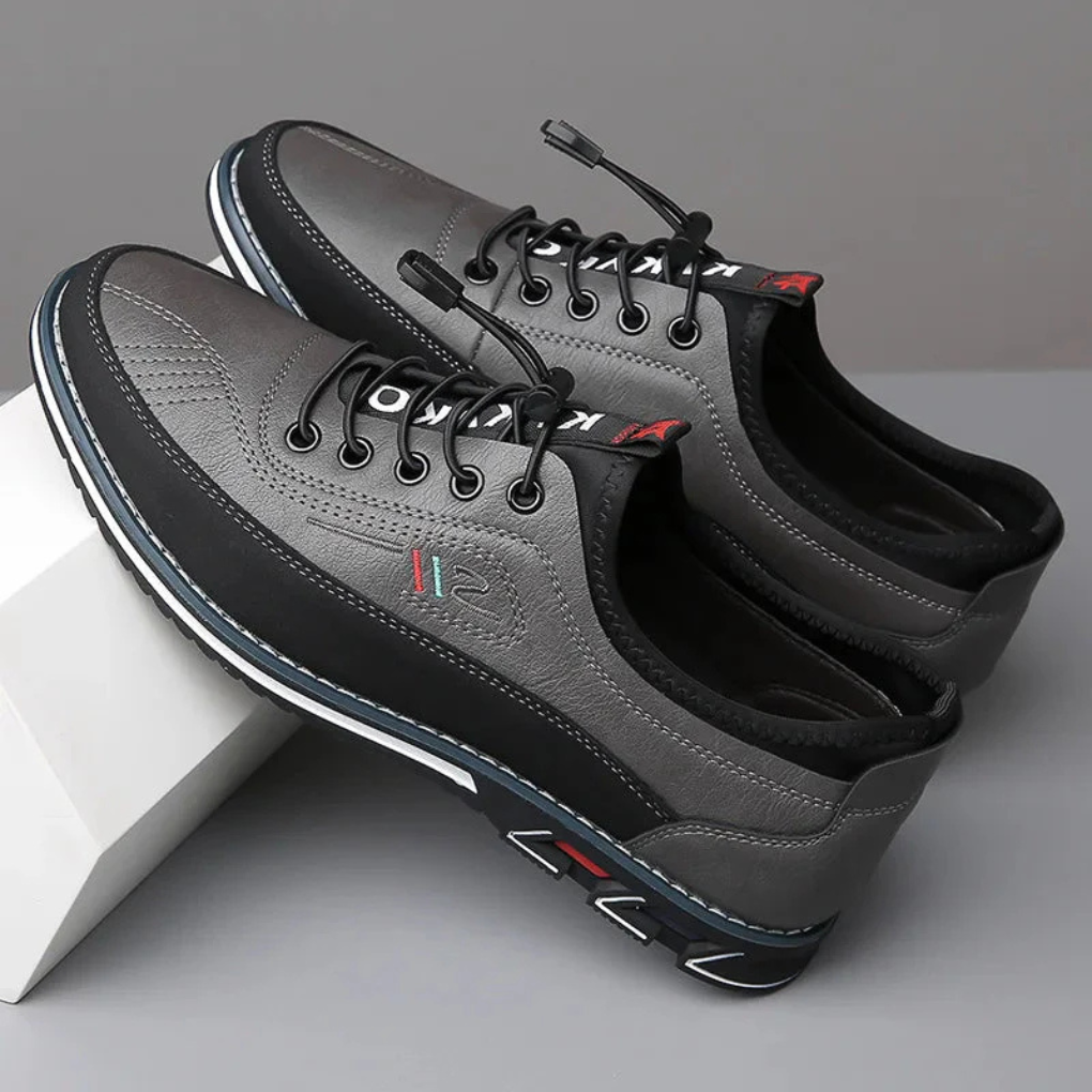 Elegante polierte Derby-Schnürschuhe für Herren