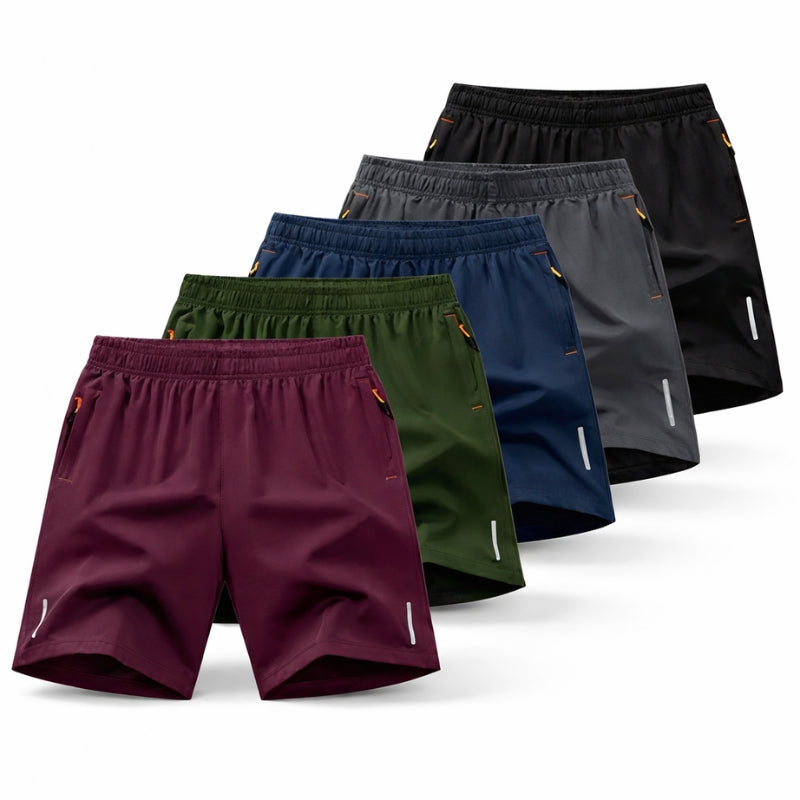 Herren Strada Performance Shorts für einen aktiven Lebensstil, 5er-Pack