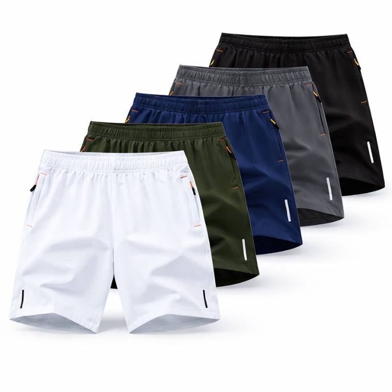Herren Strada Performance Shorts für einen aktiven Lebensstil, 5er-Pack