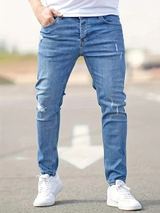 Herren Stretch-Jeans im Used-Look | Urbaner Stil und Komfort