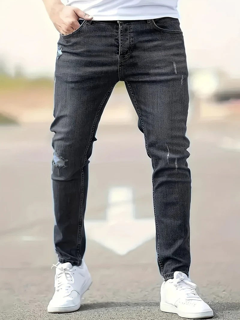 Herren Stretch-Jeans im Used-Look | Urbaner Stil und Komfort