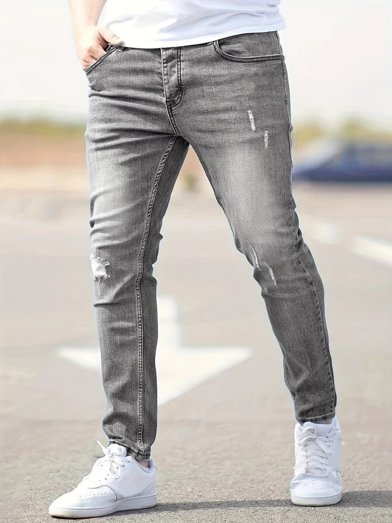 Herren Stretch-Jeans im Used-Look | Urbaner Stil und Komfort
