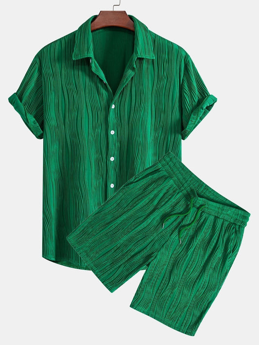 Herren-Set – Strukturiertes Sommer-Design für den stilvollen Alltag