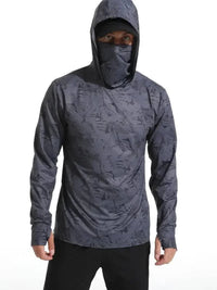 Herren UV-Schutz-Kapuzenpullover - Schnelltrocknendes Outdoor-Funktionsshirt