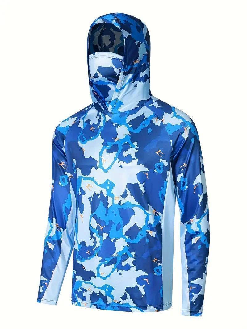 Herren UV-Schutz-Kapuzenpullover - Schnelltrocknendes Outdoor-Funktionsshirt