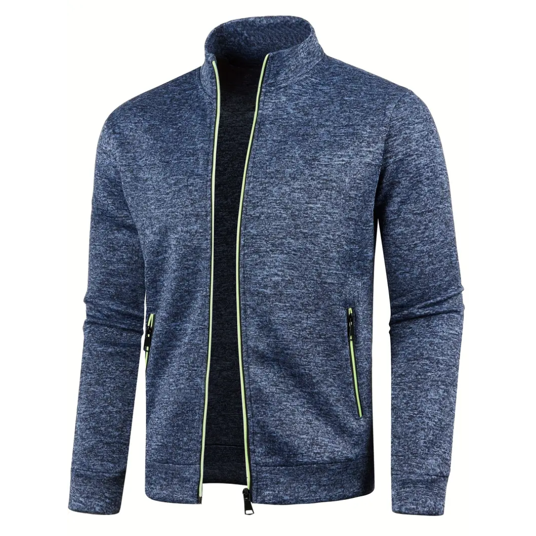 Herren-Sportjacke mit durchgehendem Reissverschluss
