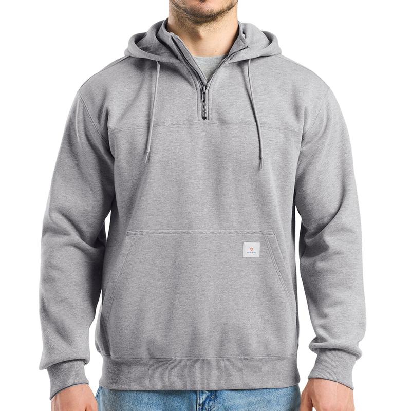 Wasserabweisender Herren-Arbeits-Kapuzenpullover mit halbem Reissverschluss