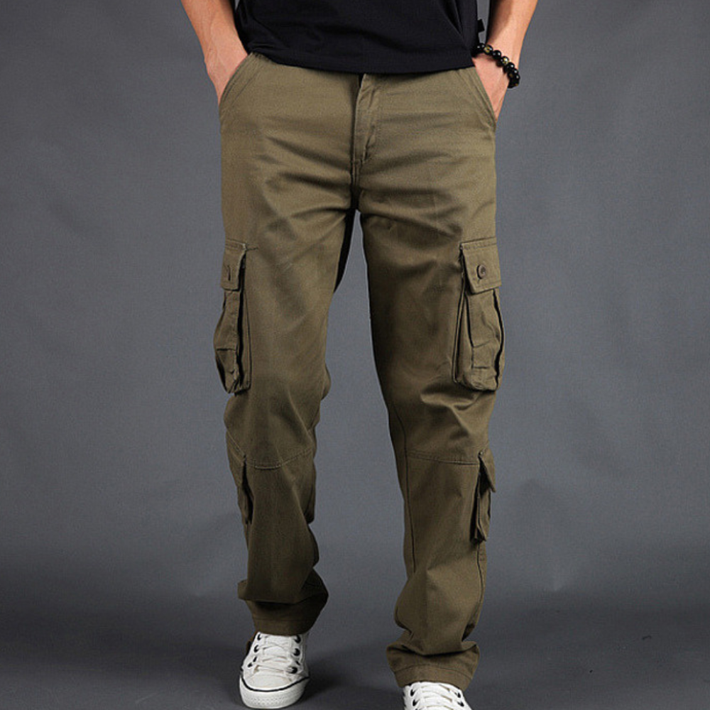 Herren Cargohose aus weichem Material | Strapazierfähig, bequem und kühlend | Outdoor und Freizeit