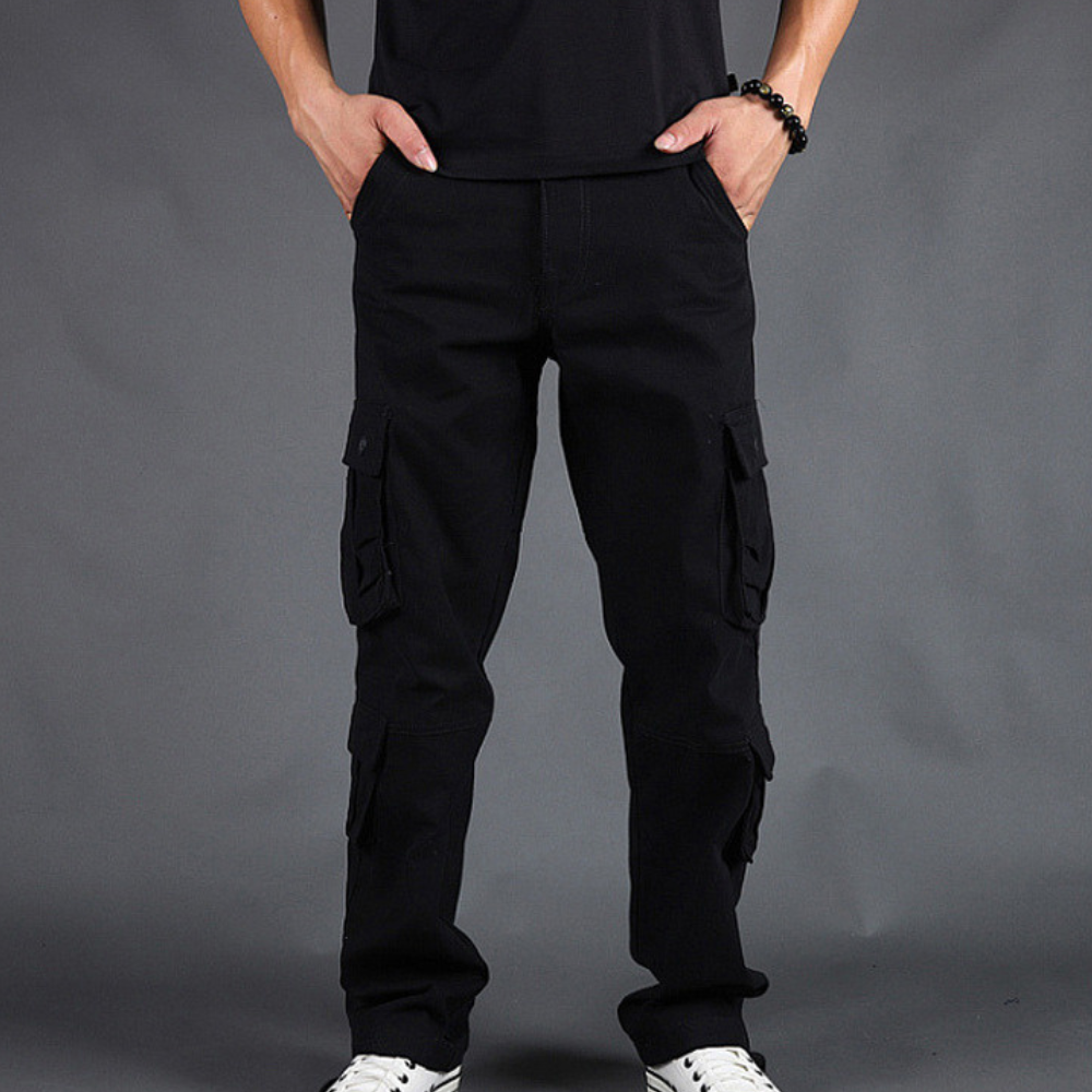 Herren Cargohose aus weichem Material | Strapazierfähig, bequem und kühlend | Outdoor und Freizeit
