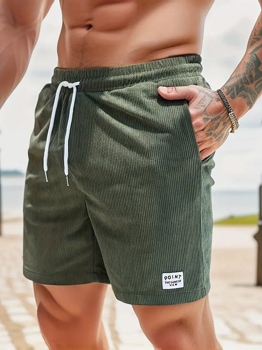 Herren-Kordshorts mit Kordelzug