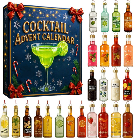 Festlicher Cocktail-Adventskalender für Drinks-Countdown
