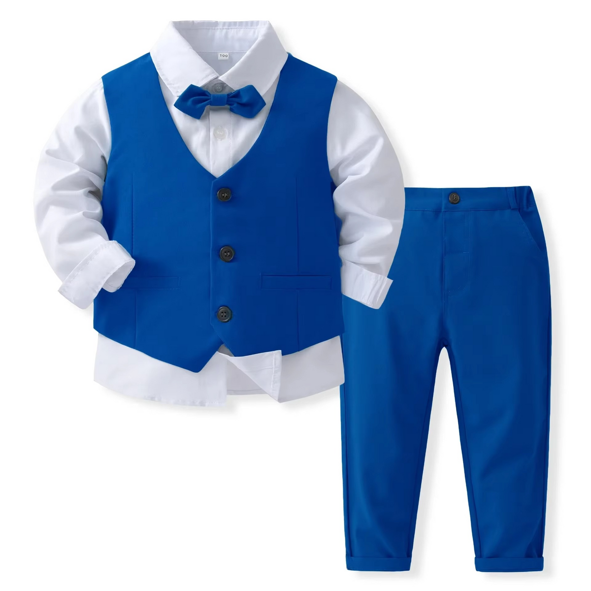 Festliches Knaben-Outfit-Set aus Baumwolle für Kleinkinder und Kinder