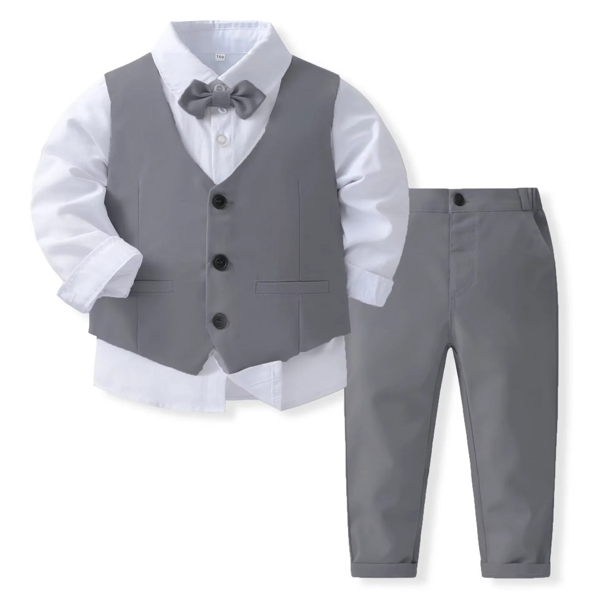 Festliches Knaben-Outfit-Set aus Baumwolle für Kleinkinder und Kinder