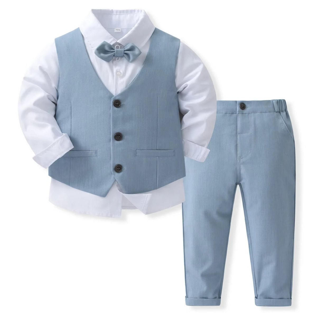 Festliches Knaben-Outfit-Set aus Baumwolle für Kleinkinder und Kinder