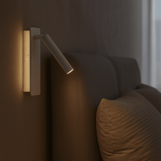Drehbare LED-Lampe für flexibel einstellbare Bettbeleuchtung