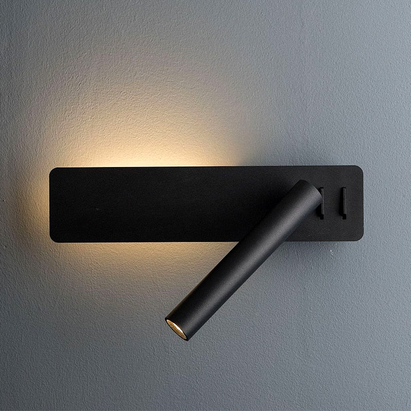 Drehbare LED-Lampe für flexibel einstellbare Bettbeleuchtung