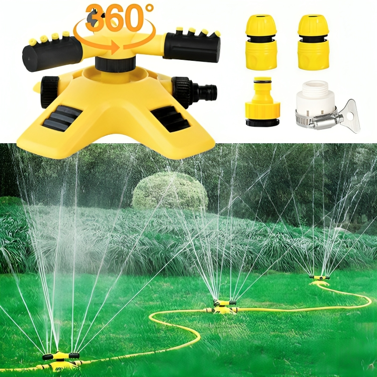 Rotierender Rasensprenger | 360°-Abdeckung, wassersparende Technologie und einstellbare Sprühfunktion für eine effiziente Gartenbewässerung