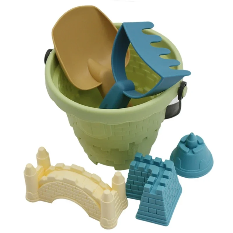 Kinder-Strand-Sandspielzeug-Set – Sensorisches Spielset mit Eimer