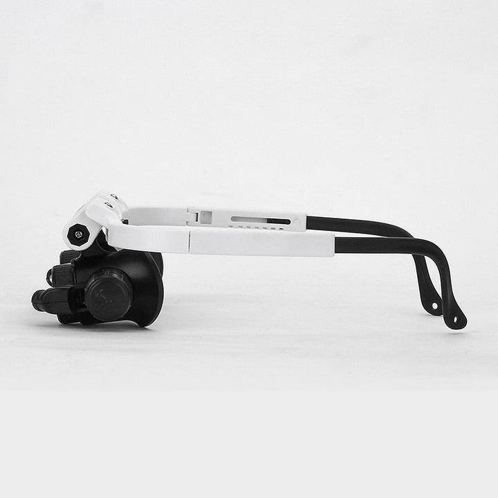 HD-Lupenbrille mit LED-Licht und austauschbaren Linsen