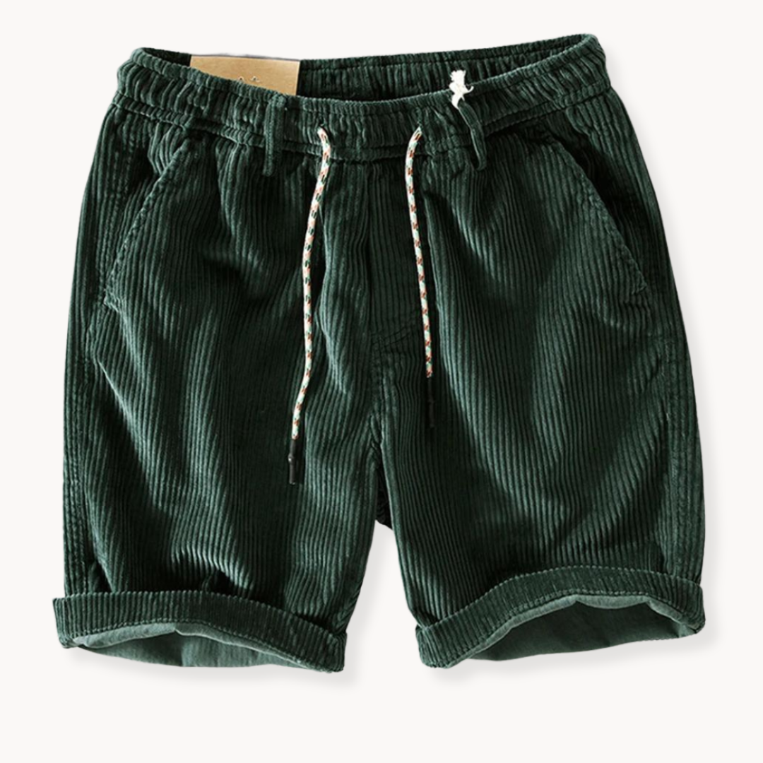 Herren-Cordshorts mit Kordelzug