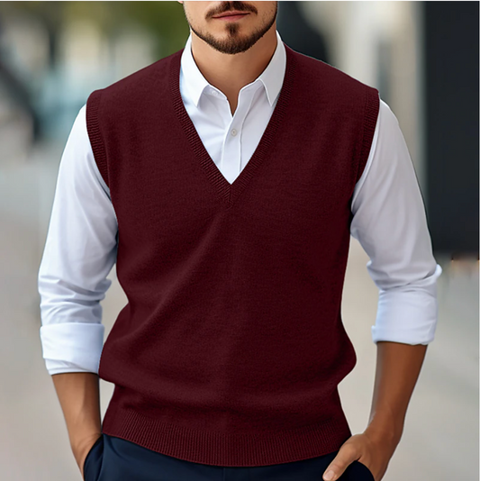 Herren-Gilet – elegant und leicht – ärmellos
