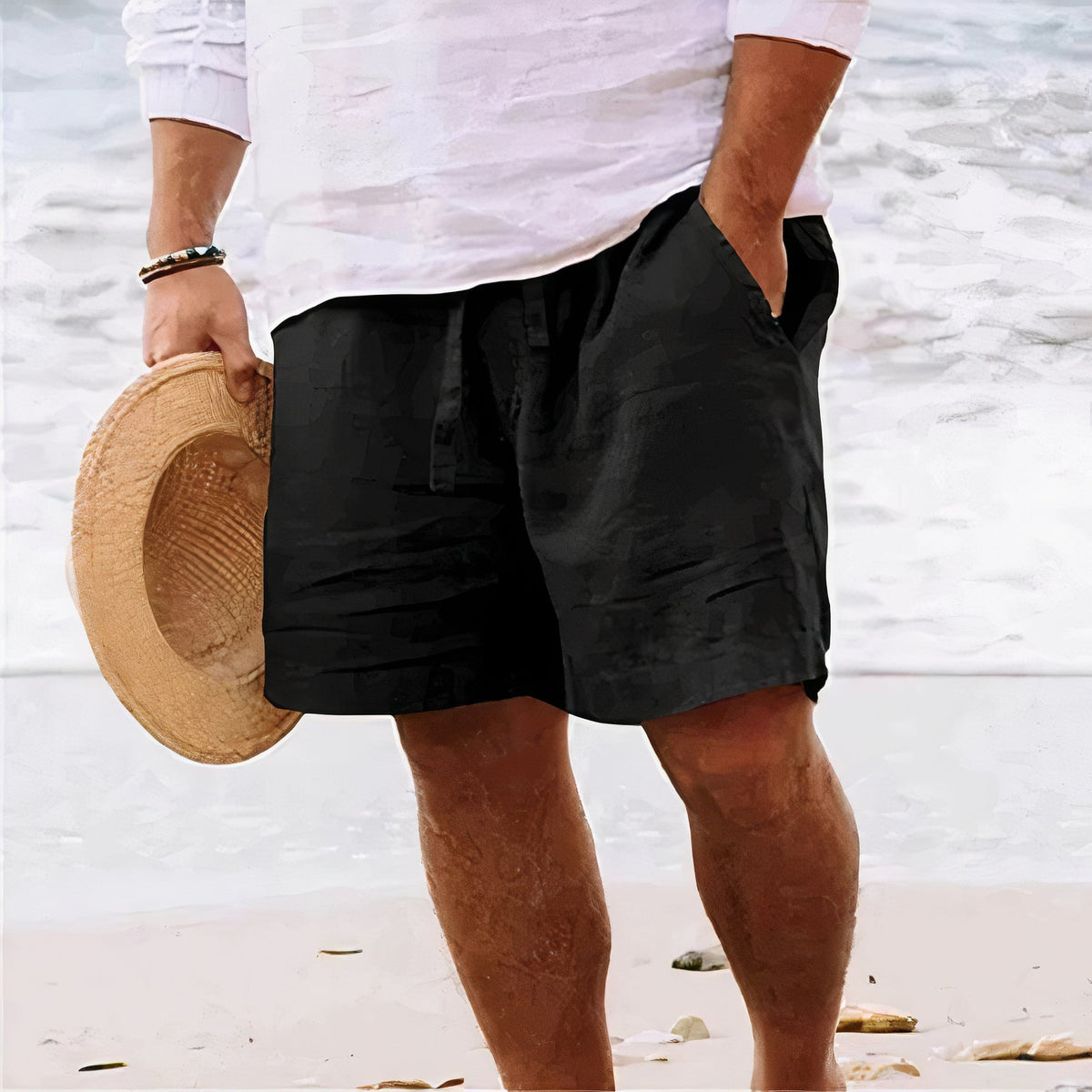 Herren-Shorts mit Kordelzug