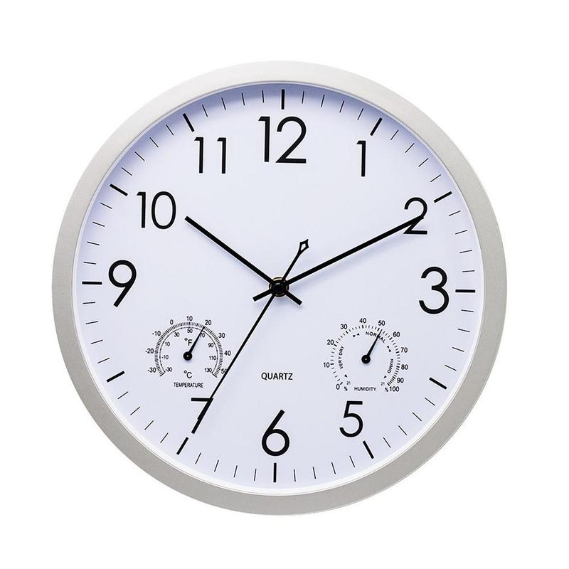 Wetterfeste Outdoor-Gartenuhr mit Thermometer