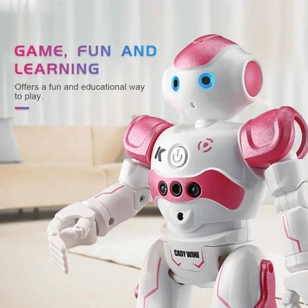Intelligenter Spielzeugroboter für Kinder – interaktiver Lernroboter mit Gestensteuerung, tanzend und sprechend, wiederaufladbar