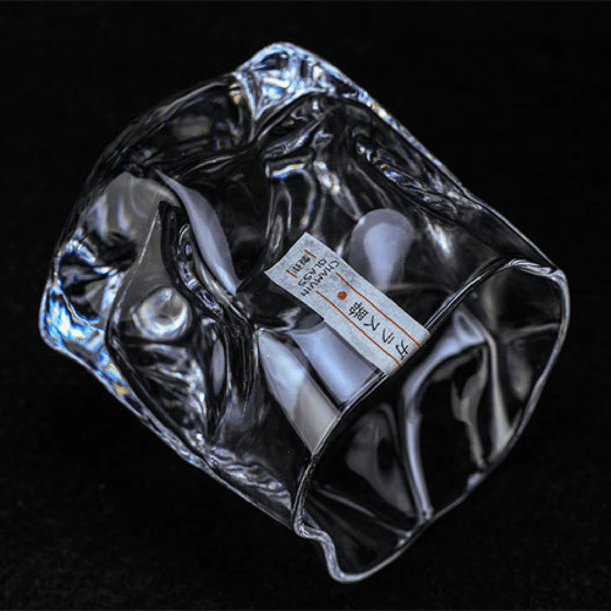 Japanisches Edo Kiriko zerknittertes Whiskyglas