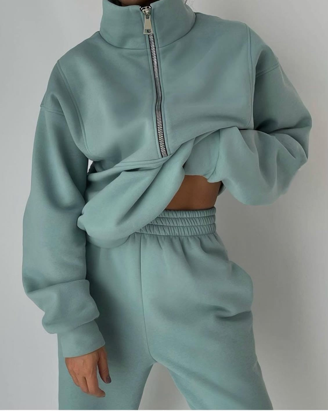 Bequemes Fleece-Loungeset
