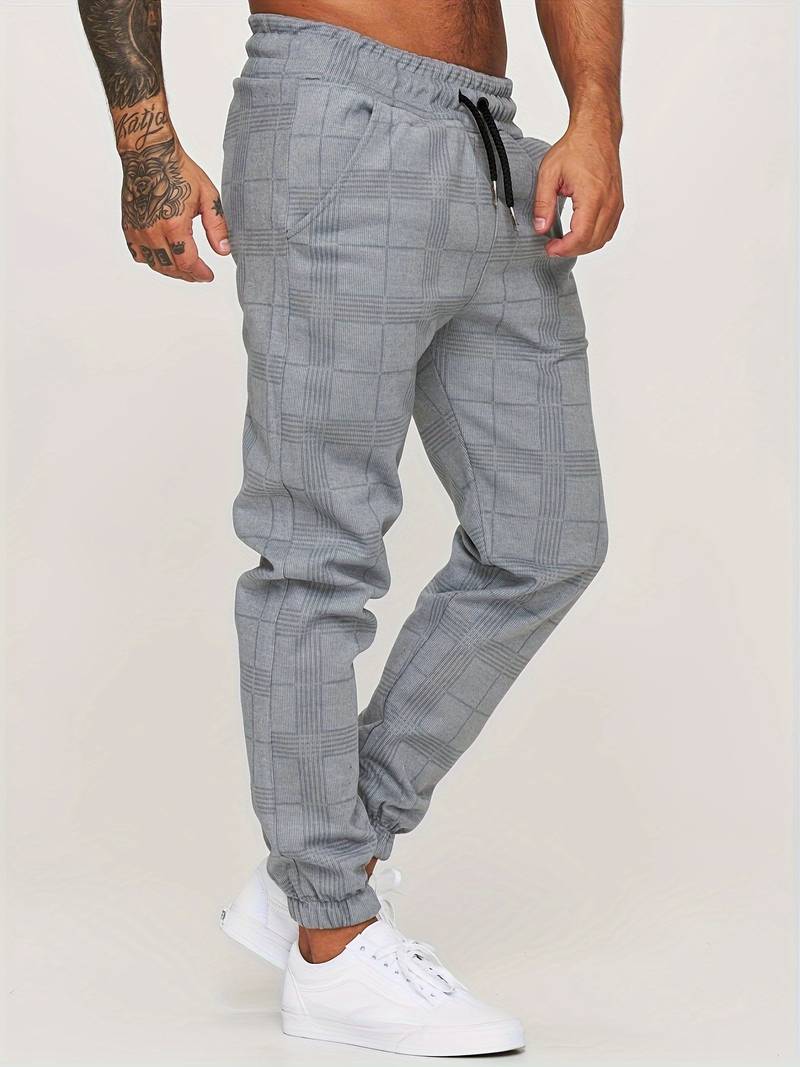 Bequem geschnittene Herren-Baumwoll-Jogginghose