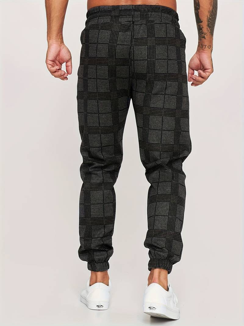 Bequem geschnittene Herren-Baumwoll-Jogginghose