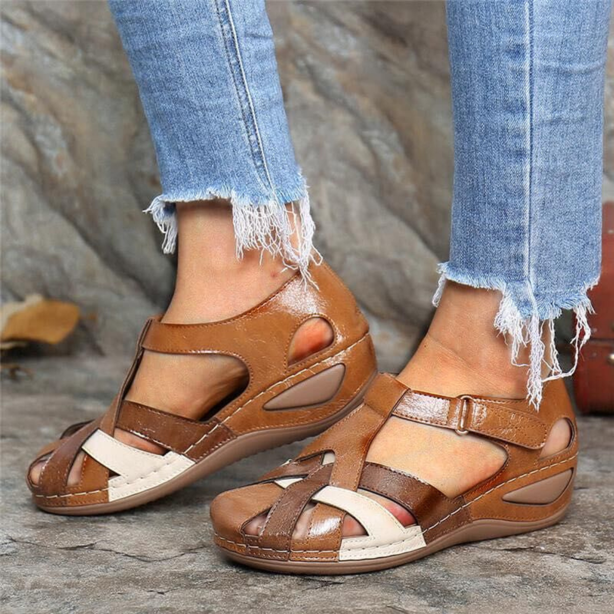 Bequeme Vintage-Sandalen