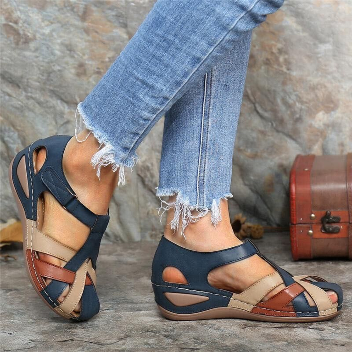 Bequeme Vintage-Sandalen