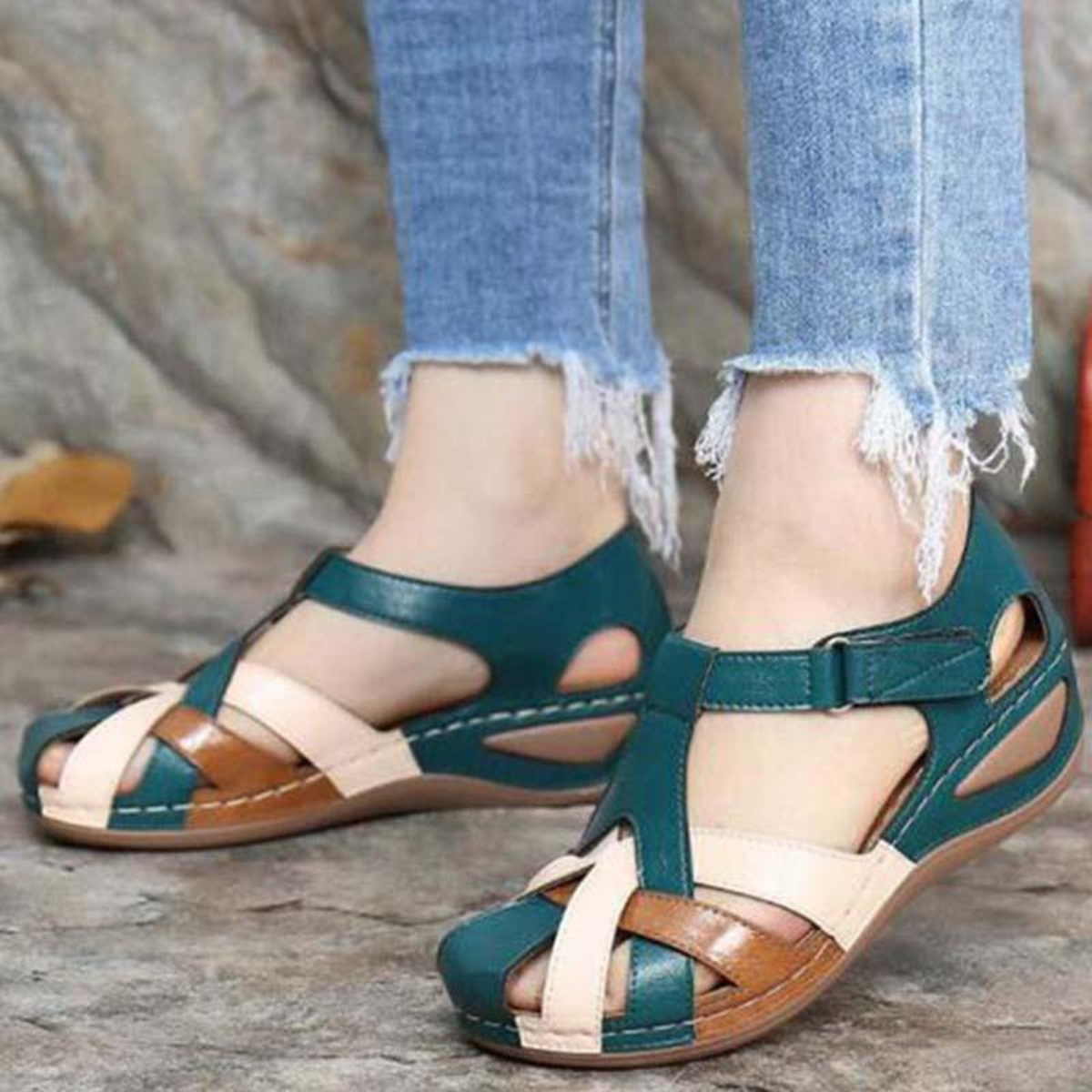 Bequeme Vintage-Sandalen