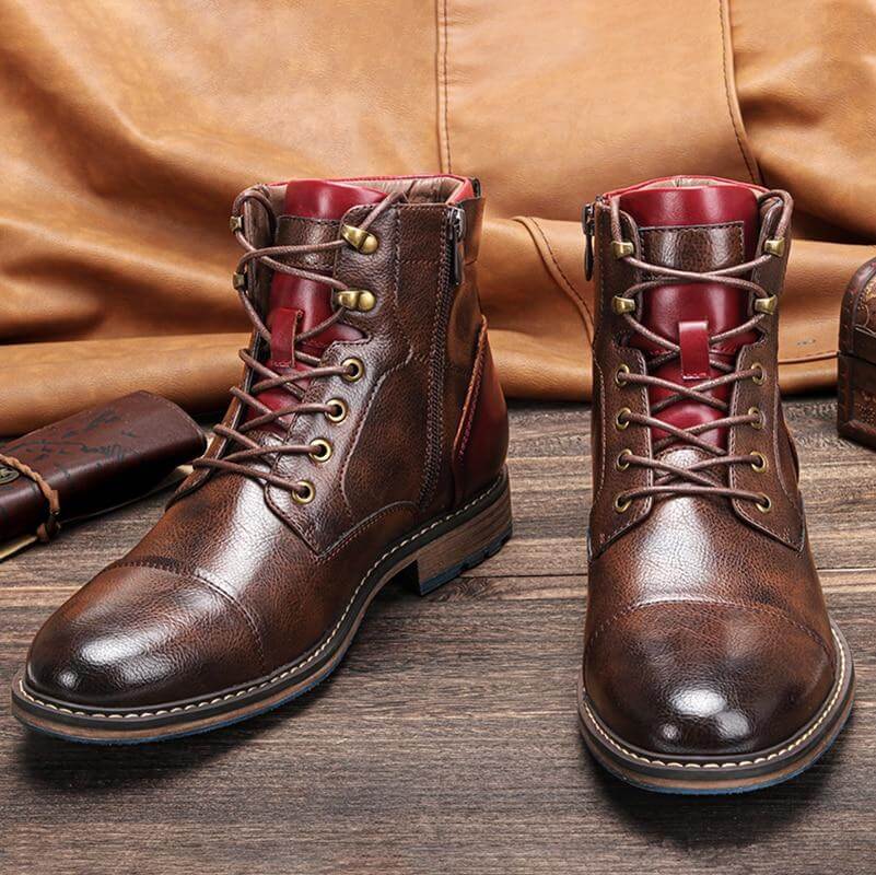 Handgefertigte Oxford-Stiefeletten für Herren