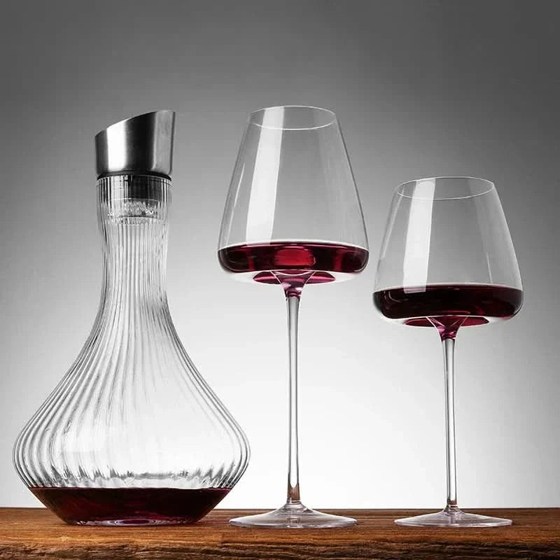 Handgefertigtes Kristall-Wein- und Champagnergläser-Set – 2, 4 oder 6 Stück, in 4 Grössen