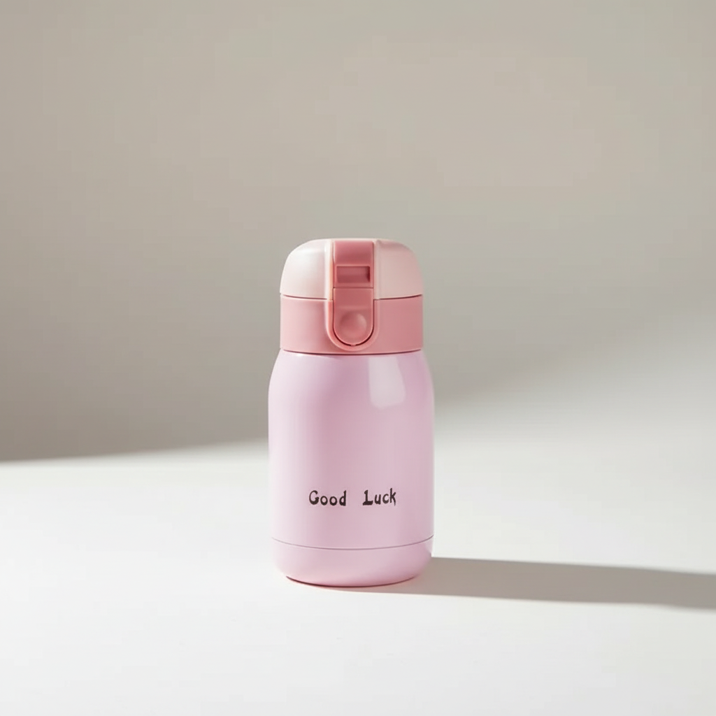 Kleine isolierte Thermosflasche aus Edelstahl