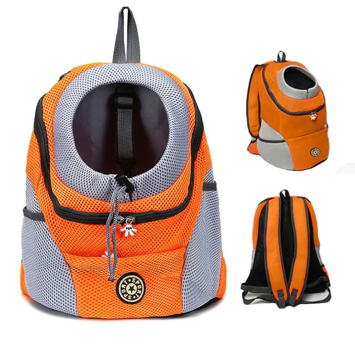 Haustier-Tragerucksack mit Mesh-Belüftungseinsätzen