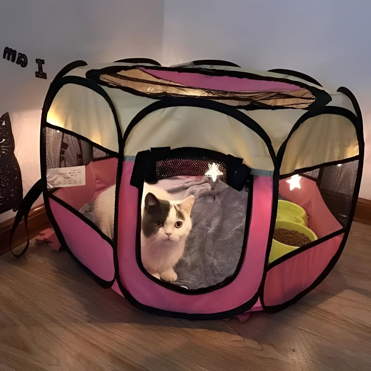 Haustierzelt für Katzen und kleine Hunde, für den Innen- und Aussenbereich