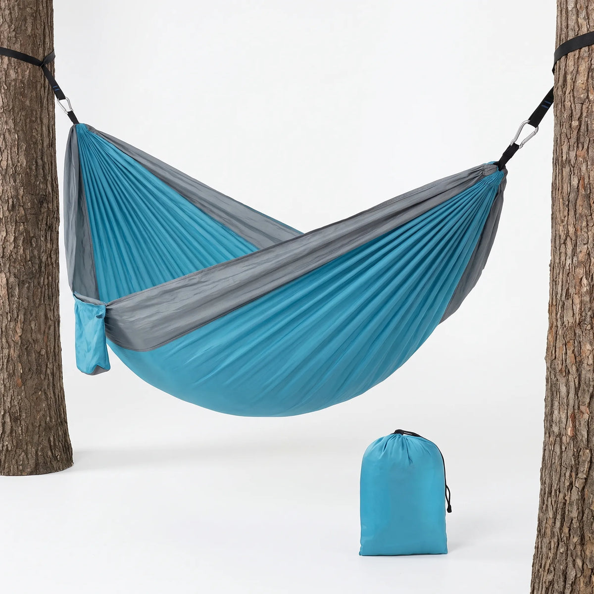 Kompakte Doppel-Hängematte fürs Camping