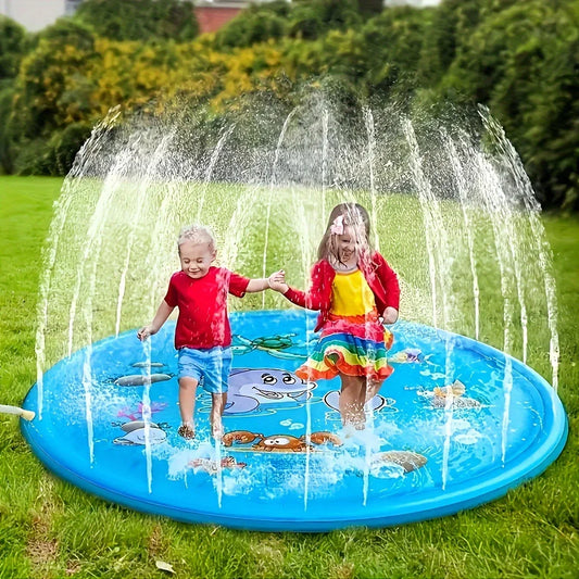 Kinder-Planschmatte für draussen mit Sprinkler