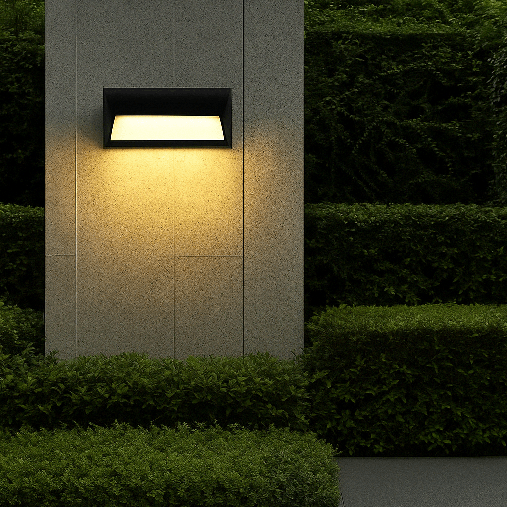 LED-Aussenwandleuchte mit Bewegungsmelder - Modernes Design