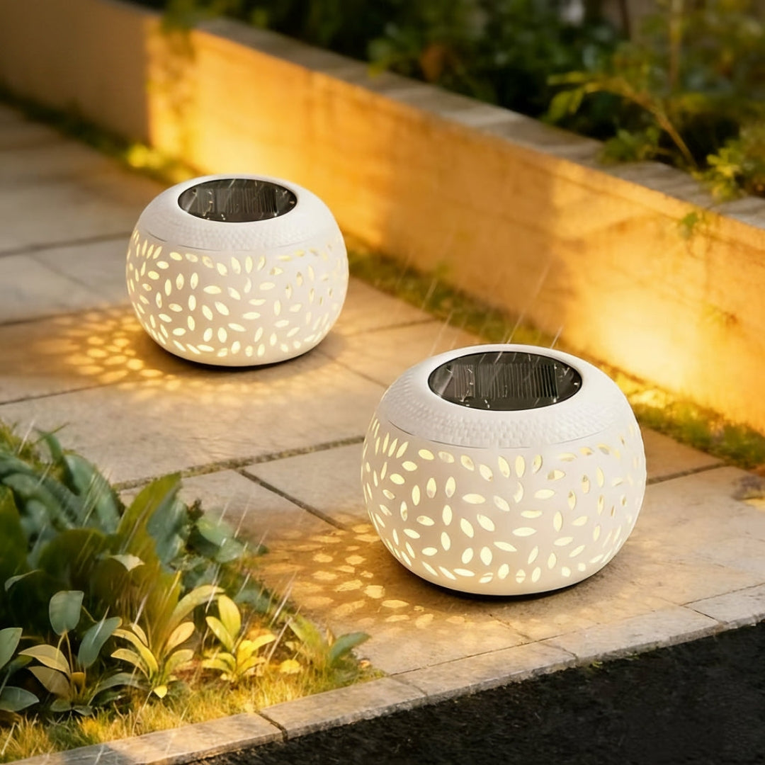 Solar-Tischleuchte für aussen – Stimmungsvolle Solar-Tischlampe für den Aussenbereich