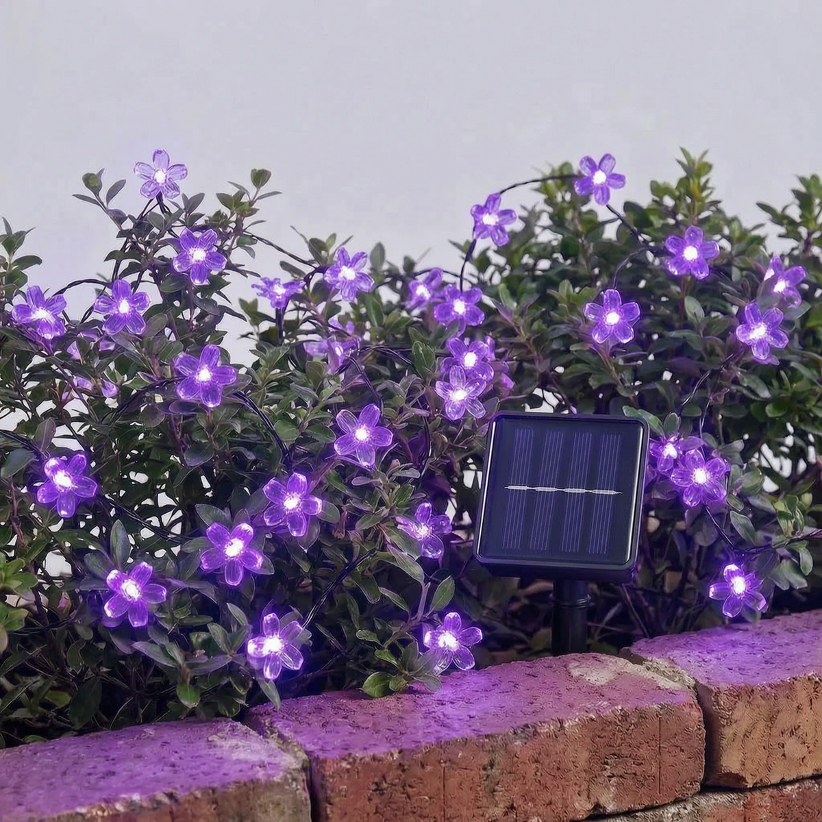 Solar-LED-Blumen-Lichterkette für den Garten für aussen