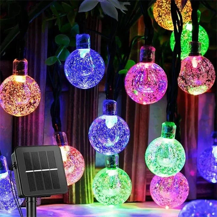 Solar-LED-Lichterkette für aussen - wasserdicht - Garten