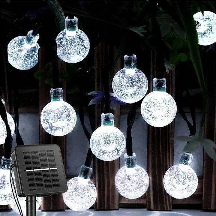 Solar-LED-Lichterkette für aussen - wasserdicht - Garten