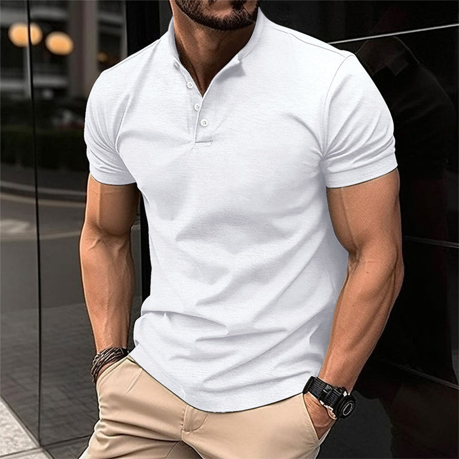Lässiges Herren-Poloshirt mit Knopfleiste
